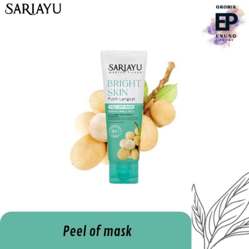SARIAYU BRIGHT SKIN PEEL OFF MASK 75g || MASKER WAJAH SARIAYU