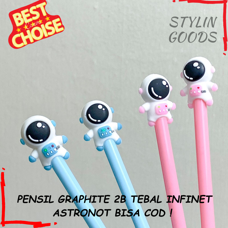 

PENSIL GRAPHITE 2B PENSIL TEBAL HITAM ASTRONOT 2 WARNA BIRU DAN PINK / PERLENGKAPAN SEKOLAH KANTOR MERCHANDISE IMUT LUCU BISA COD