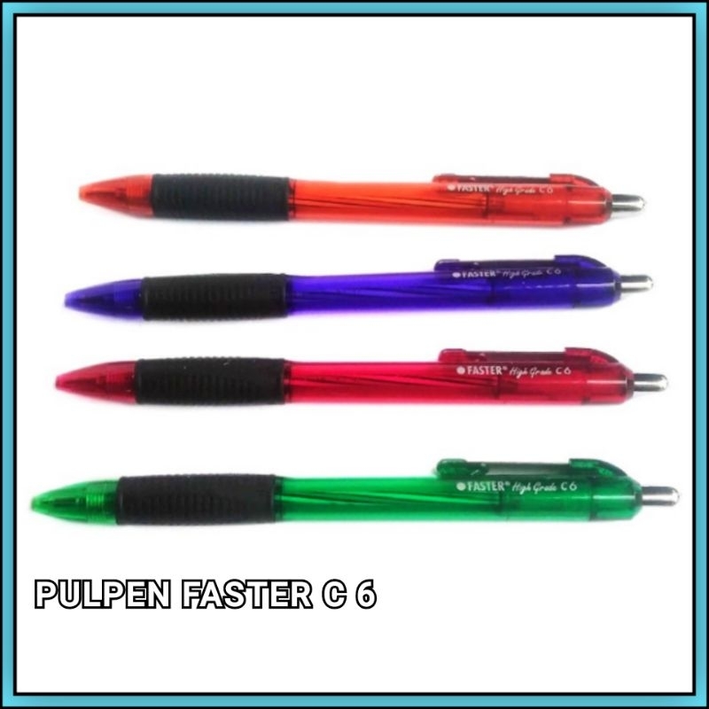 

1 Pcs Pulpen Cetek Faster C6 Hitam Extra Fine