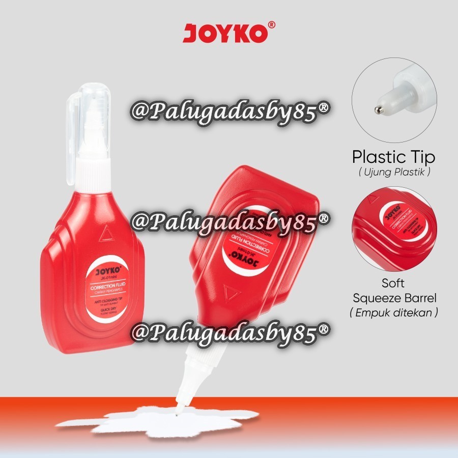 

(1 Biji) GABUNGAN Correction fluid JOYKO JK-01mini CF-P239 / Correction Fluid Cairan Koreksi Penghapus Cair Joyko JK-01 Mini / Cairan Koreksi Joyko
