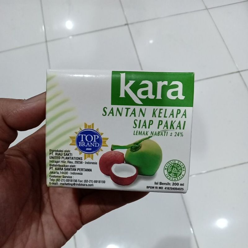 

Mahbubah - Kara 200 ml Santan Kelapa Siap Pakai