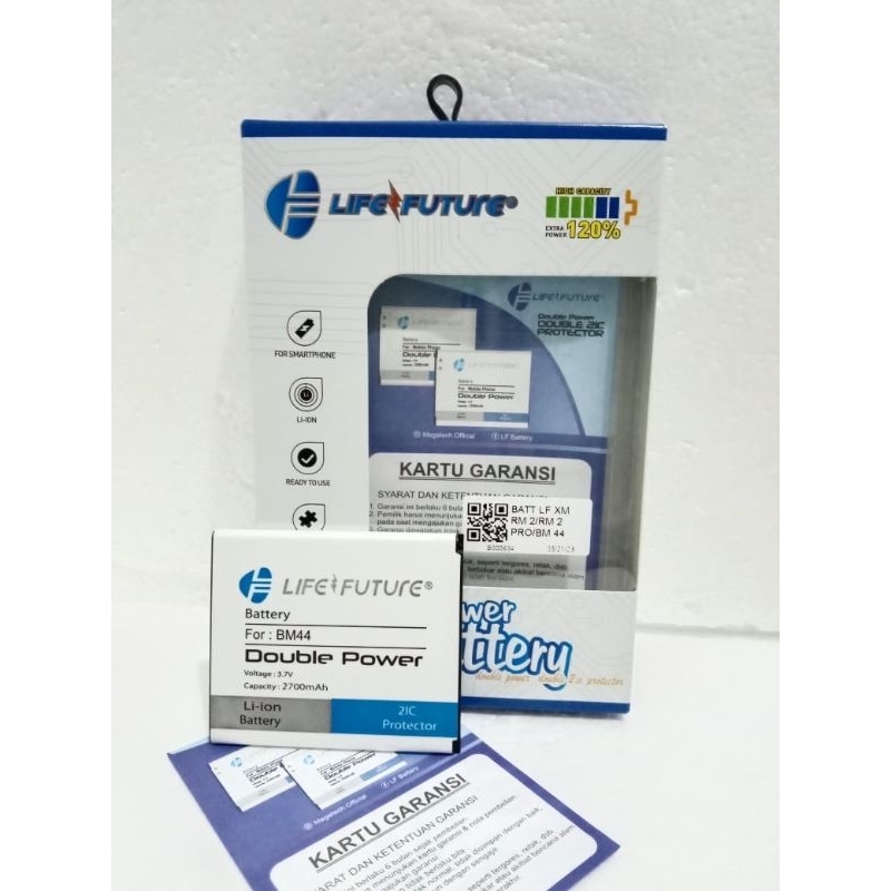BATRE LF REDMI 2 BM44 DOUBLE POWER