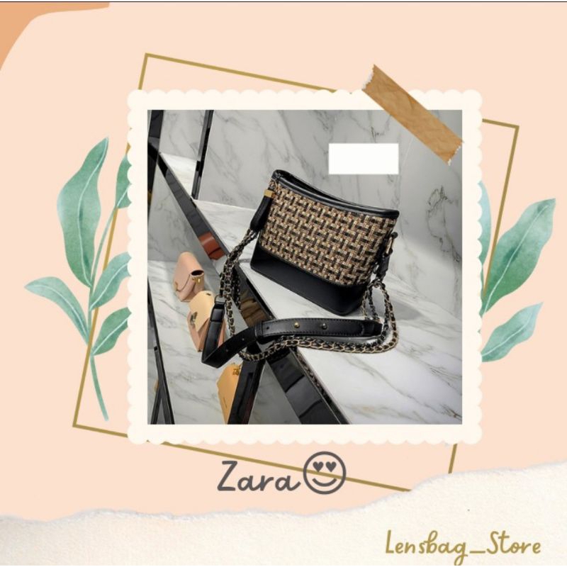 Tas Zara Gabrielle Selempang Original - Hitam