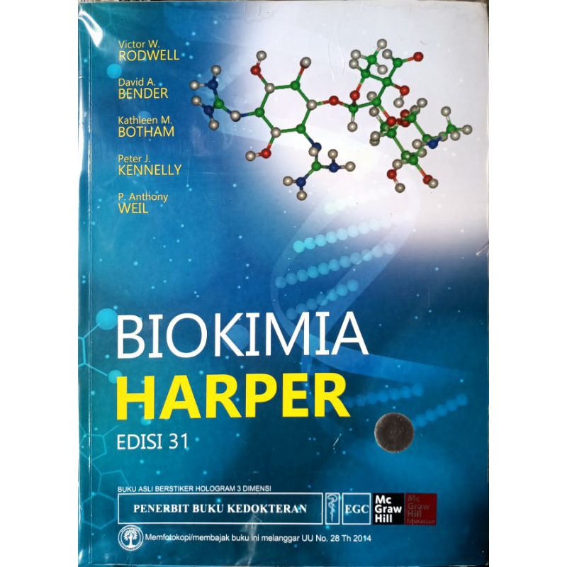 original buku biokimia Harper edisi 31