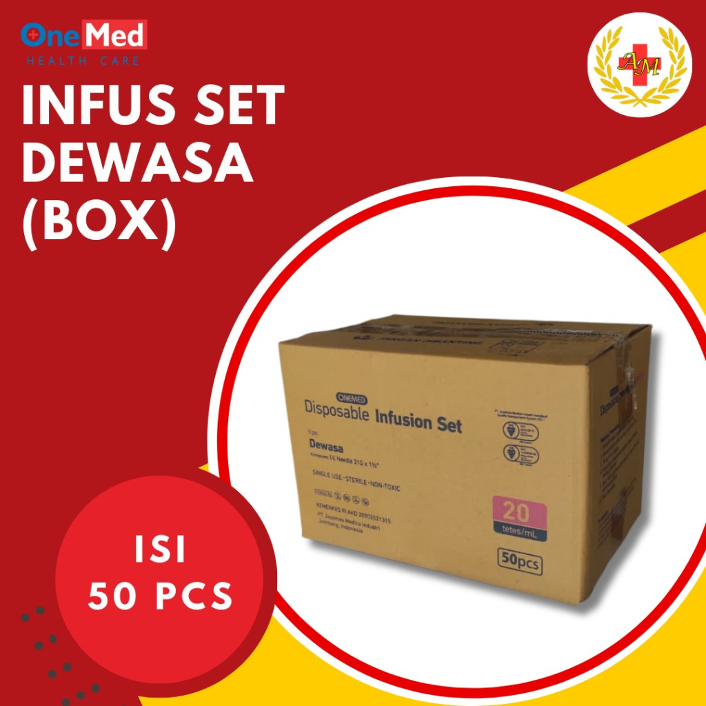 Infus Set Onemed Selang Infus Infusion Set Onemed Box Isi 50 pcs