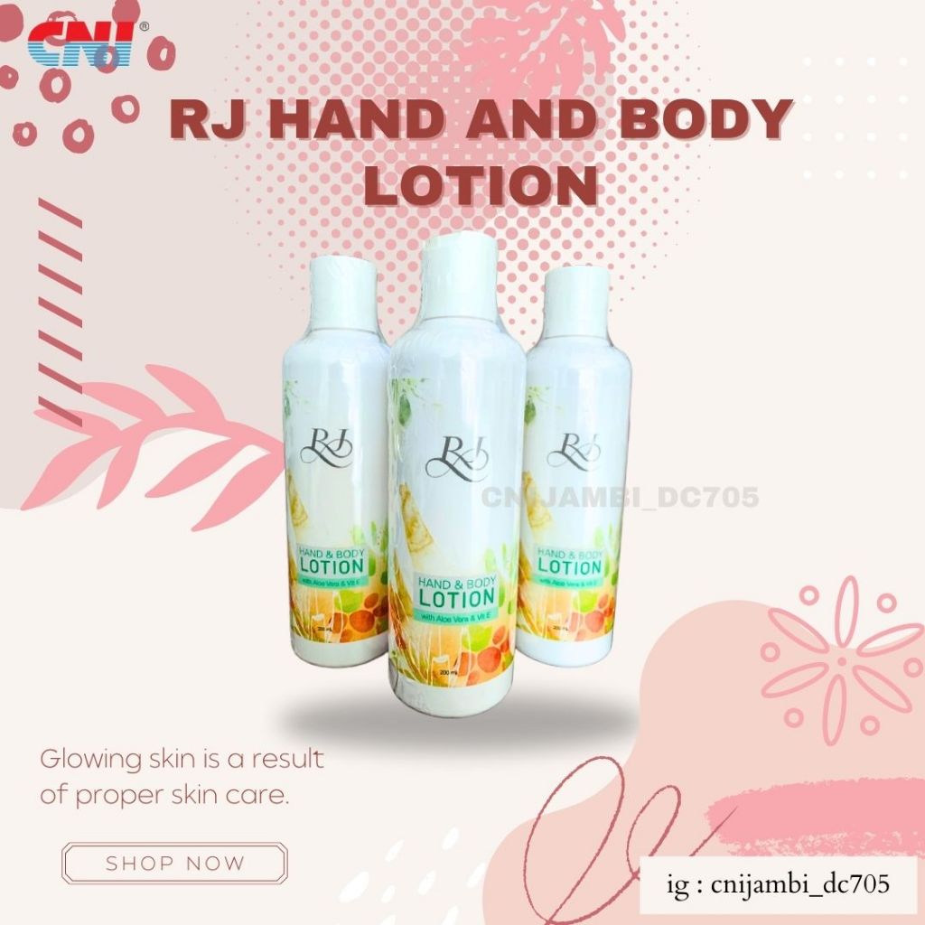 CNI RJ Hand & Body Lotion | Mencerahkan dan Melembabkan Kulit