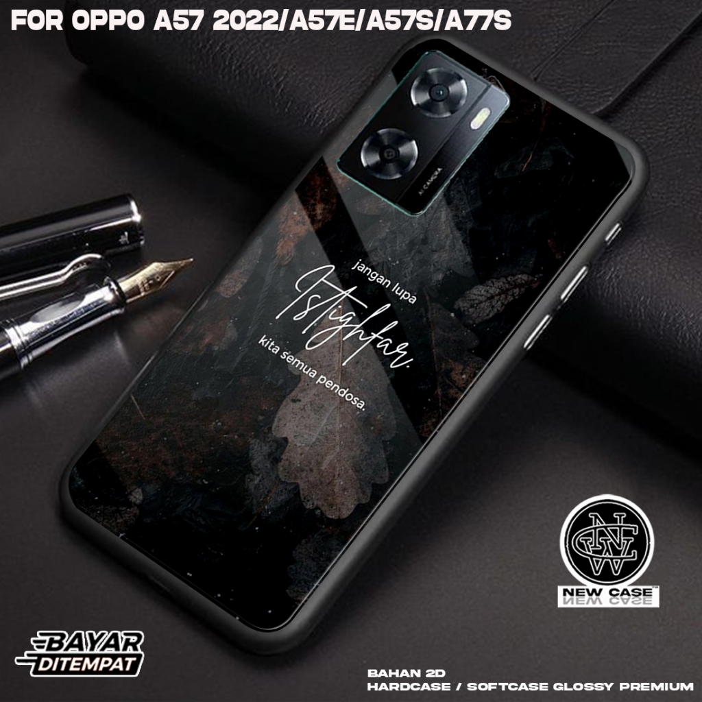 Case OPPO A57 2022 A57E A57S A77S - Casing Hp Terbaru 2023 Newcase [ QUOTES] Silikon Hp Mewah - Kesi