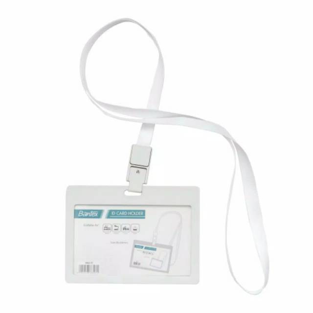 

Bantex ID Card Holder Larnyard Landscape White