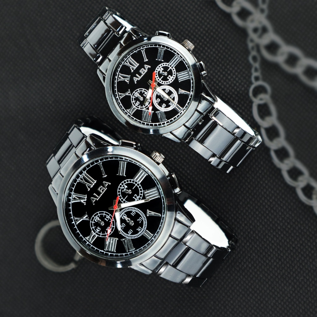 Jam Tangan Couple Alba Rantai Analog