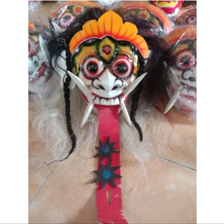 domingsobellestore TOPENG LEAK BALI / TOPENG ANAK BALI / TOPENG BUTO BALI / TOPENG LEAK BALI BAHAN M
