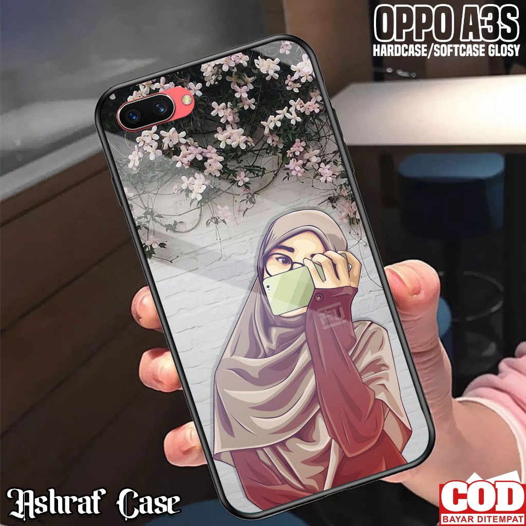 Case Oppo A3S - Casing Hp Oppo A3S ( HJB ) Kesing Hp Oppo A3S - Silikon Hp Oppo A3S - Softcase Glass