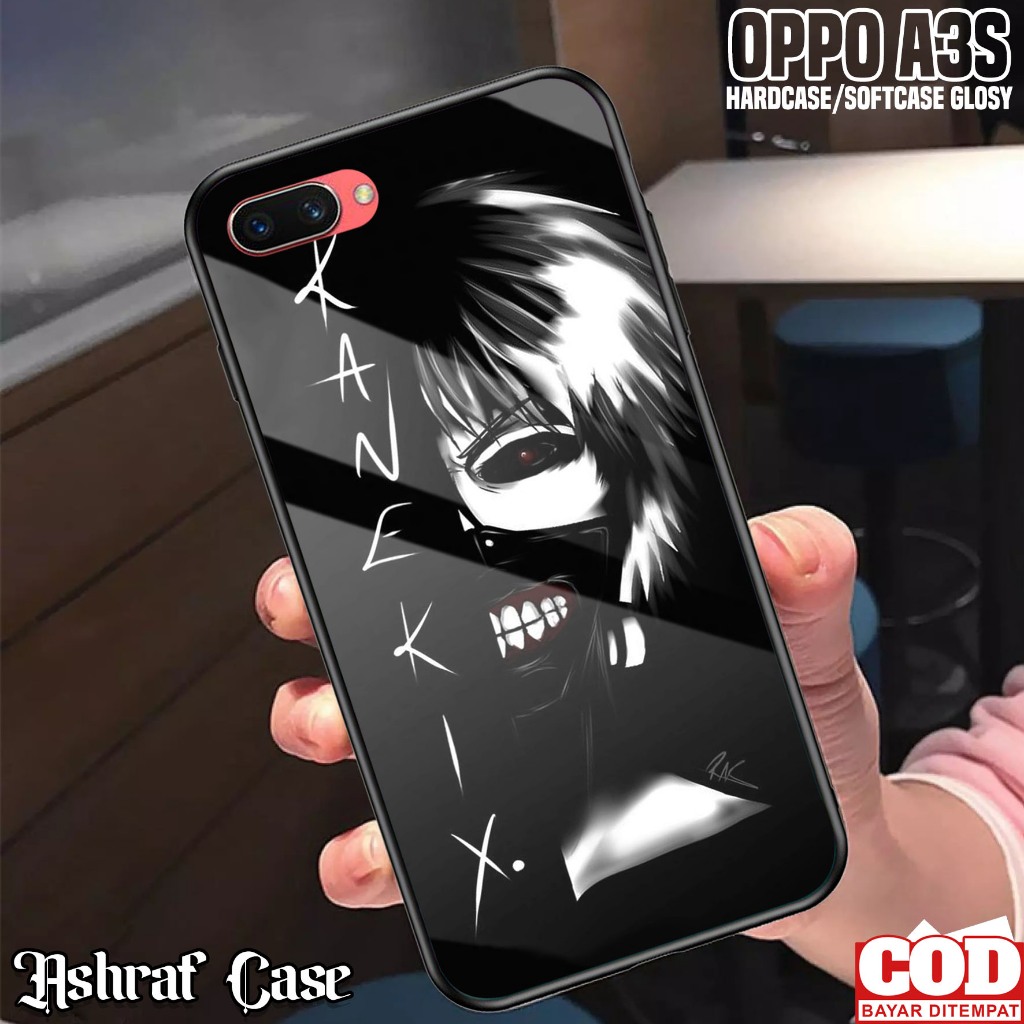 Case Oppo A3S - Casing Hp Oppo A3S ( KEN ) Kesing Hp Oppo A3S - Silikon Hp Oppo A3S - Softcase Glass