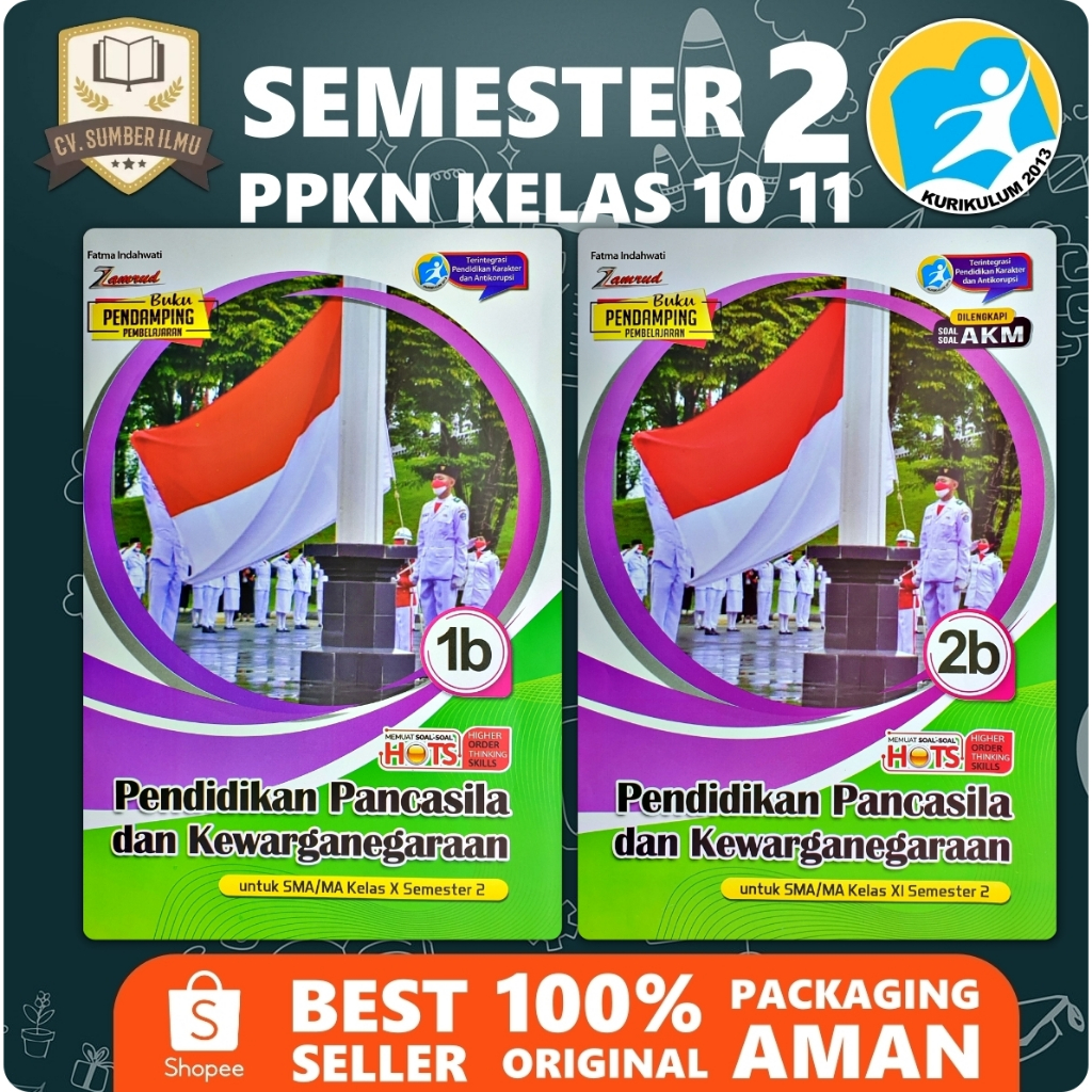 LKS PKN PPKN SMA/ MA KELAS 10 11 12 SEMESTER 2 K13 BARU | Zamrud