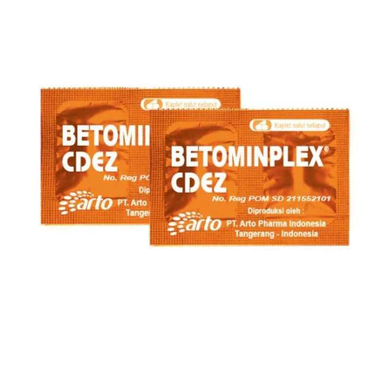 BETOMINPLEX CDEZ STRIP 10 Tablet Vitamin C Vitamin D Vitamin E Zinc Vitamin B Multivitamin Mineral