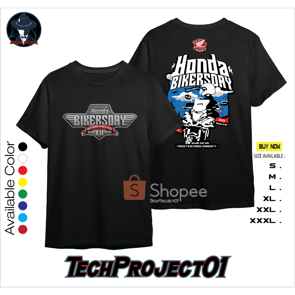 Tshirt Kaos Honda Bikers Day 2023 Nasional Malang Jawa Timur Best Quality