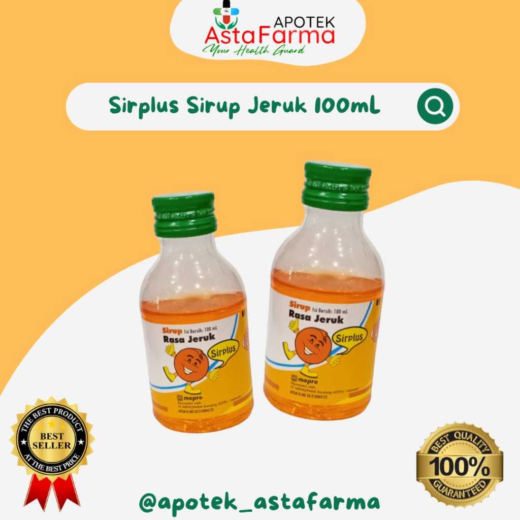 

Sirplus syrup 100ml sirup campuran puyer rasa jeruk