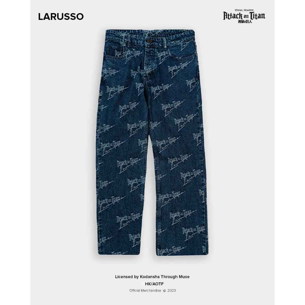 Larusso | Attack on Titan Jacquard Denim Pants