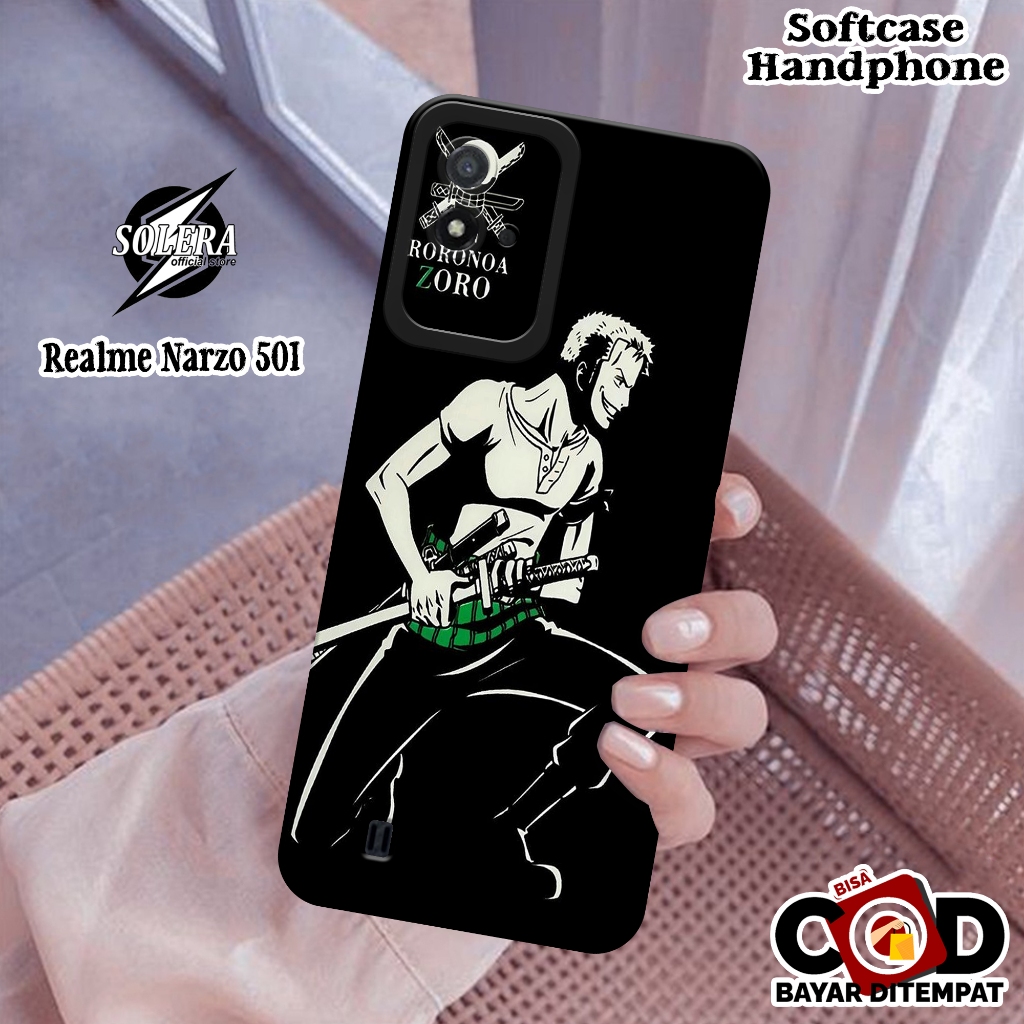Case Realme Narzo 50i Softcase Realme Narzo 50i Terbaru Silikon Pro Camera Fashion Case Anime Cover 
