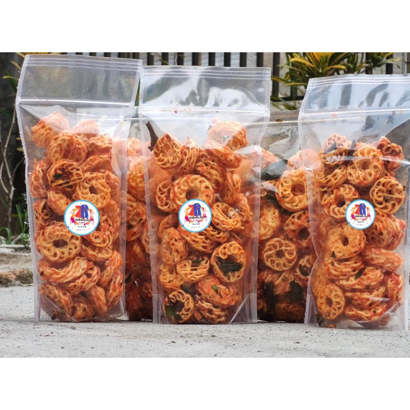 

kerupuk Rafael Pedas Daun jeruk