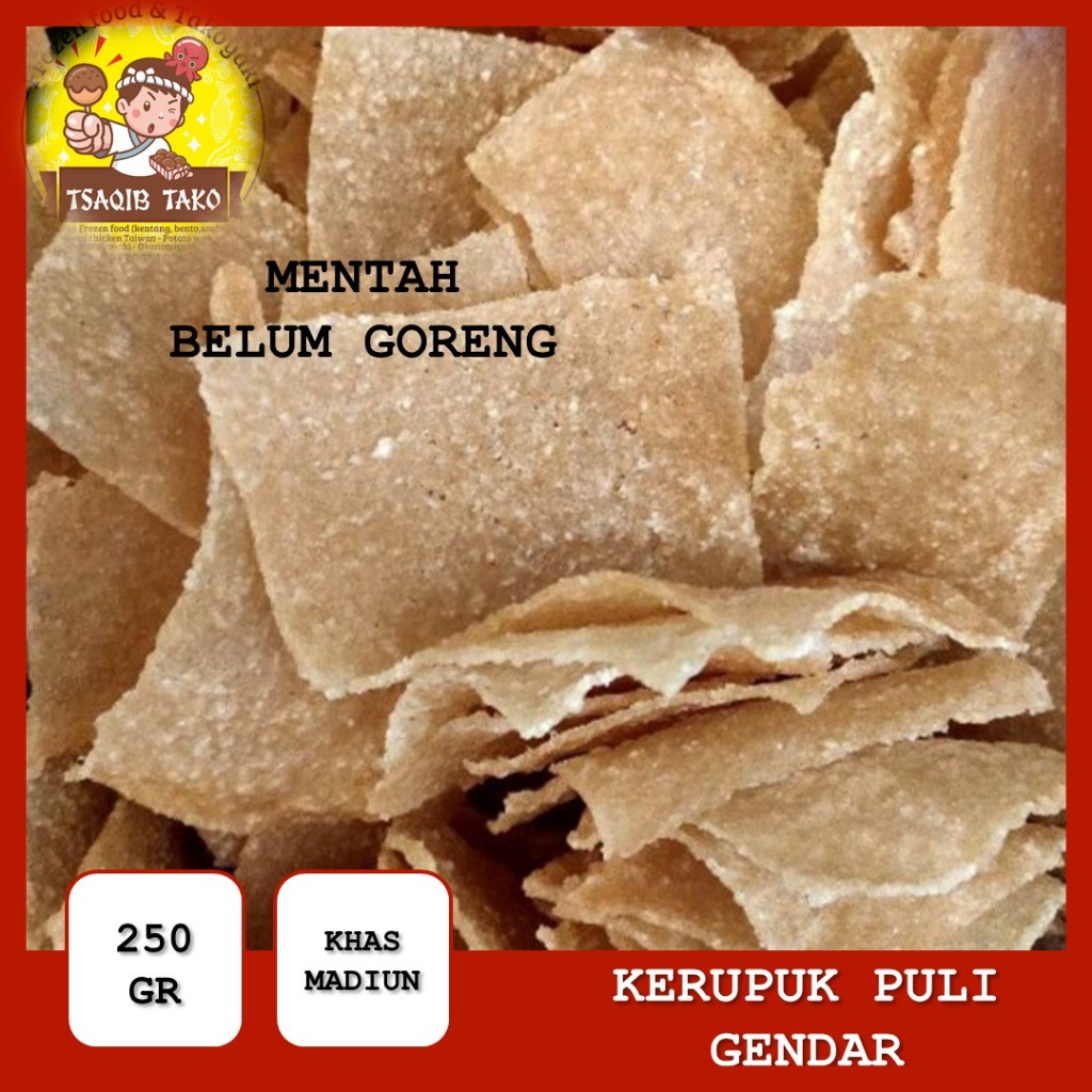 

PROMO Opak KERUPUK gendar / PULI mentah siap goreng - KHAS MADIUN