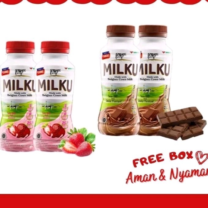 

Susu UHT Milku Cokelat Dan Strawberry 200ml Bisa COD