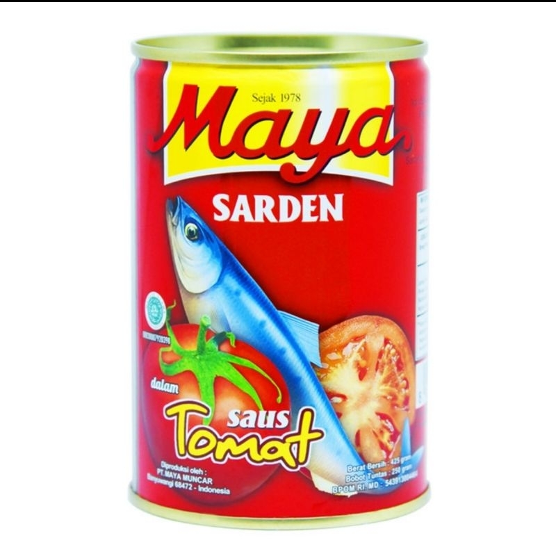 

Maya sardines Tomato Sauce 425g