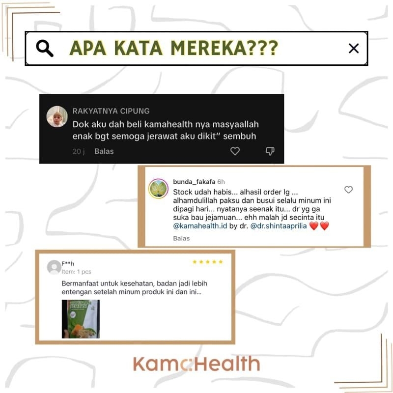

[READY SIAP KIRIM.!!!] KAMA HEALTH KAMAHEALTH MINUMAN REMPAH JSR RAMUAN CINTA