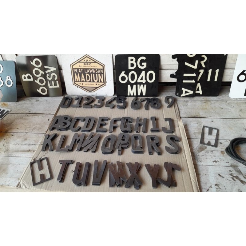 MAL PLAT NOMOR FONT TERBARU MOTOR