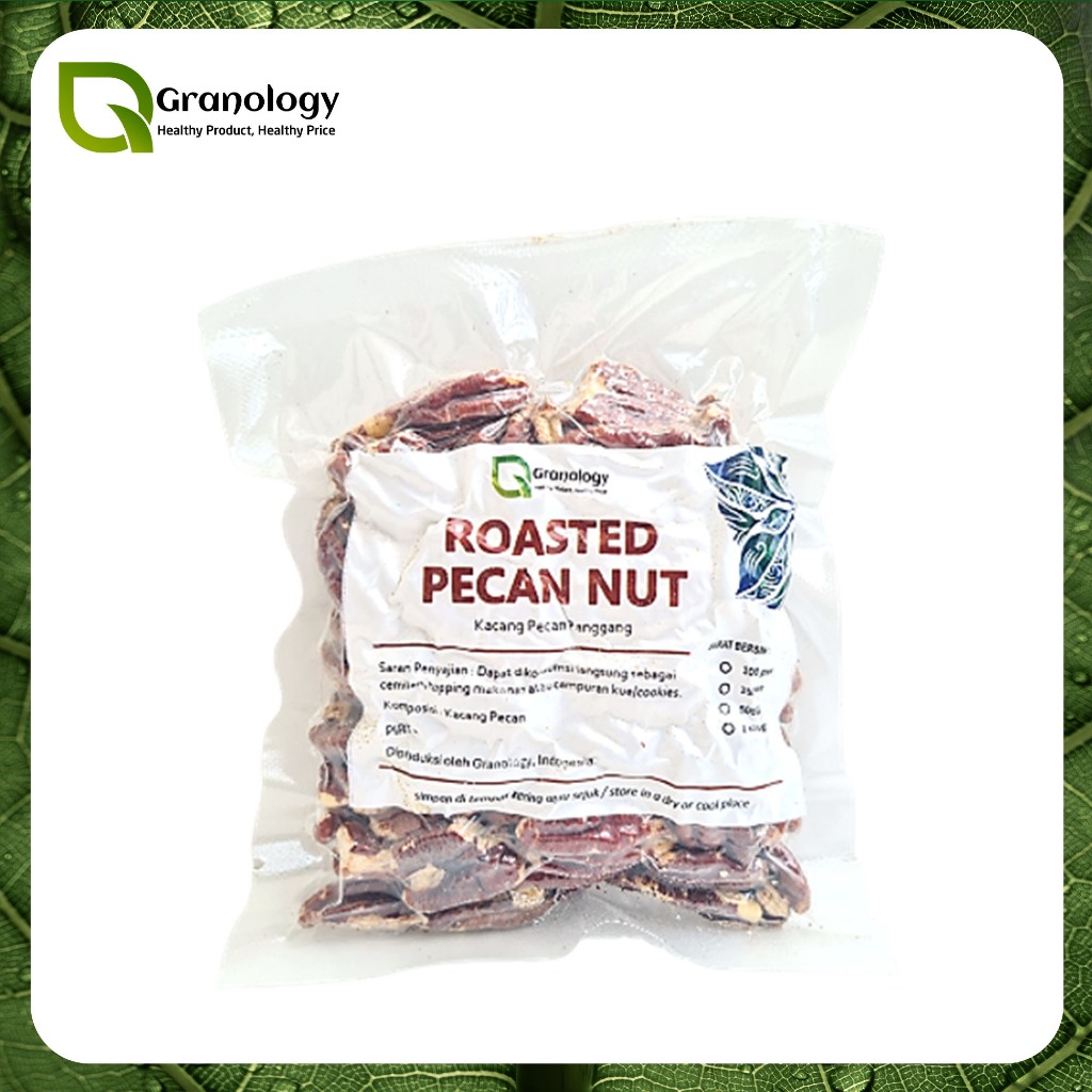 

Kacang Pecan Oven / Roasted Pecan Nut (100 gram) by Granology