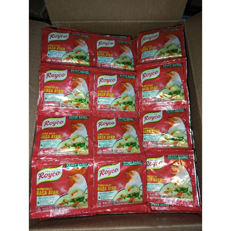 

Royco Ayam & Sapi 8gr (3 renceng isi 36pcs)