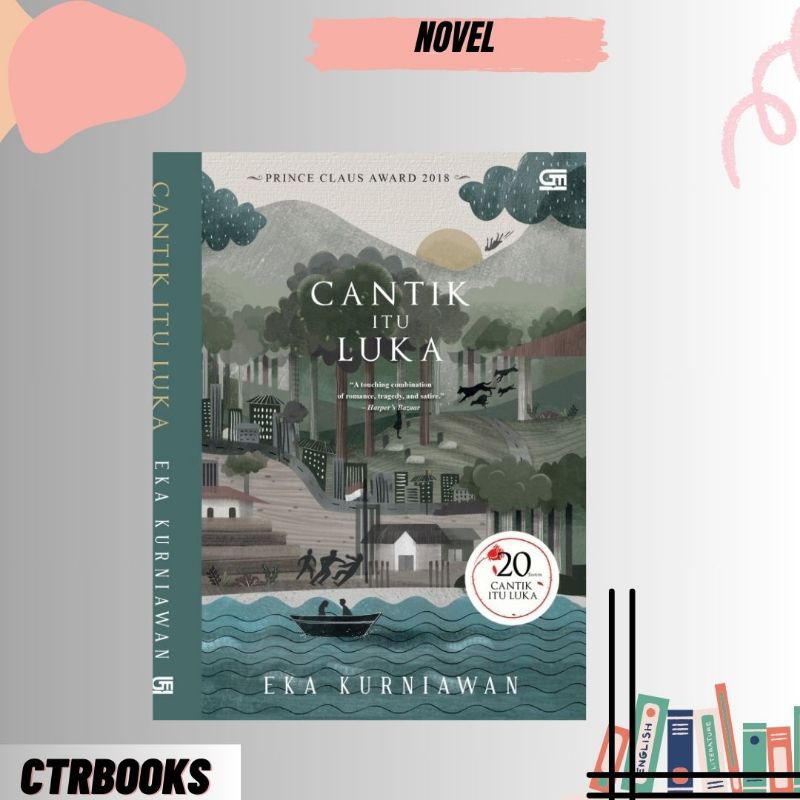 NOVEL-CANTIK ITU LUKA COVER HC BIRU (Edisi 20tahun) & Cover Merah SC