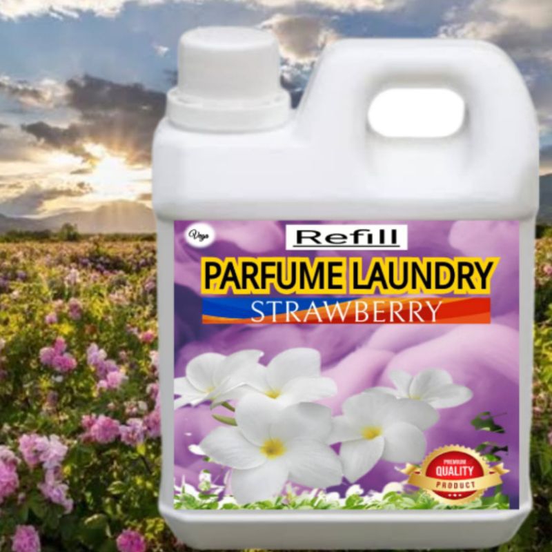 Parfum Laundry Pewangi Pakaian, Tahan lama,Anti Bacterial Aroma Strawberry