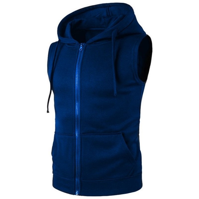 jaket hoodie vest Rompi Pria/wanita