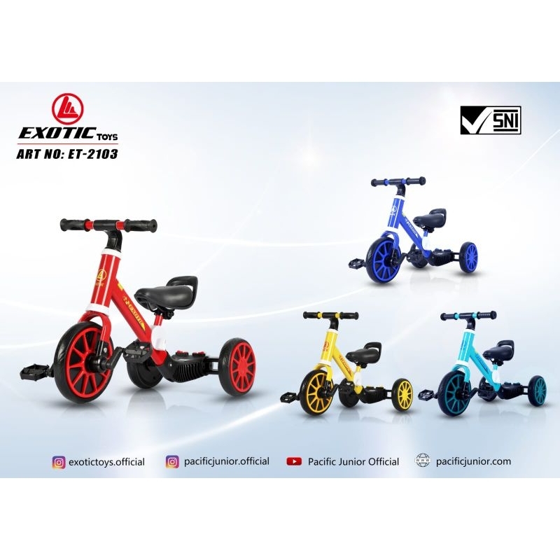 Sepeda Balance Bike Tricycle Murah