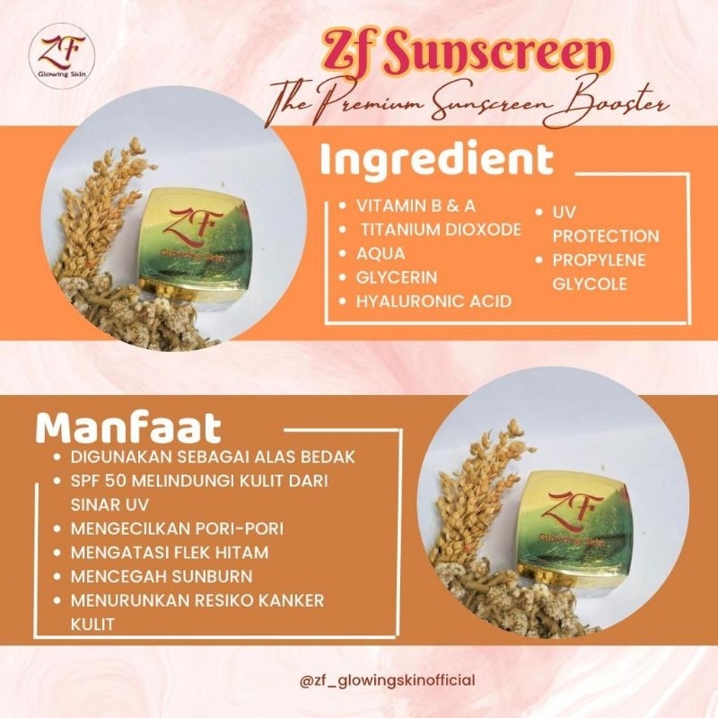 sunscreen Zf glowingskin