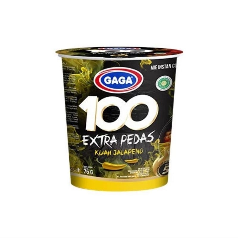 

MIE GAGA 100 CUP Extra Pedas Kuah Jalapeno 75g 1pcs