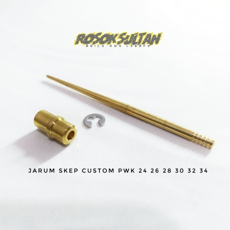 Jarum skep Custom 4tak PWK OBAT LANGSAM & jarum PWK 24 26 28 30 32 34 set headnozel