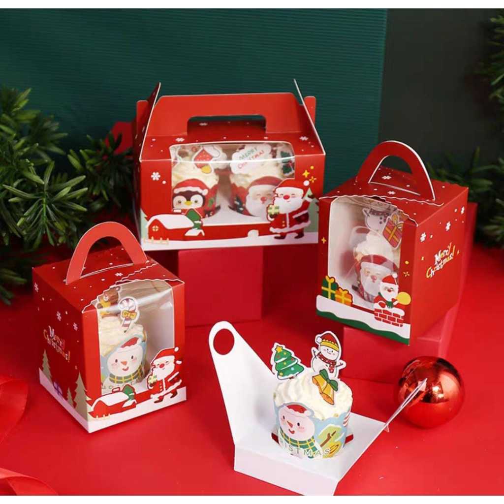 Paperbox Cupcake / Box Cupcake Ivory Lubang / dus cupcake / box kue / packaging / kemasan tenteng cu