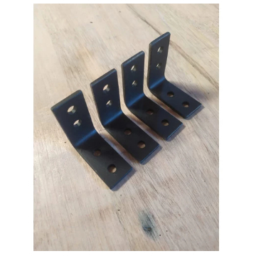 Siku besi L tebal 4mm uk 5x5 untuk ambalan braket lebar 2.5cm