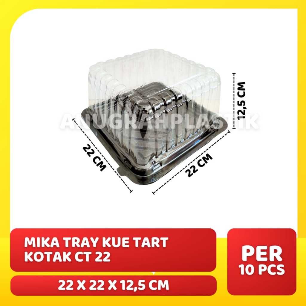 Mika Tart KOTAK kue CT 22 / mika cake tray Tumini (per 10 pcs)