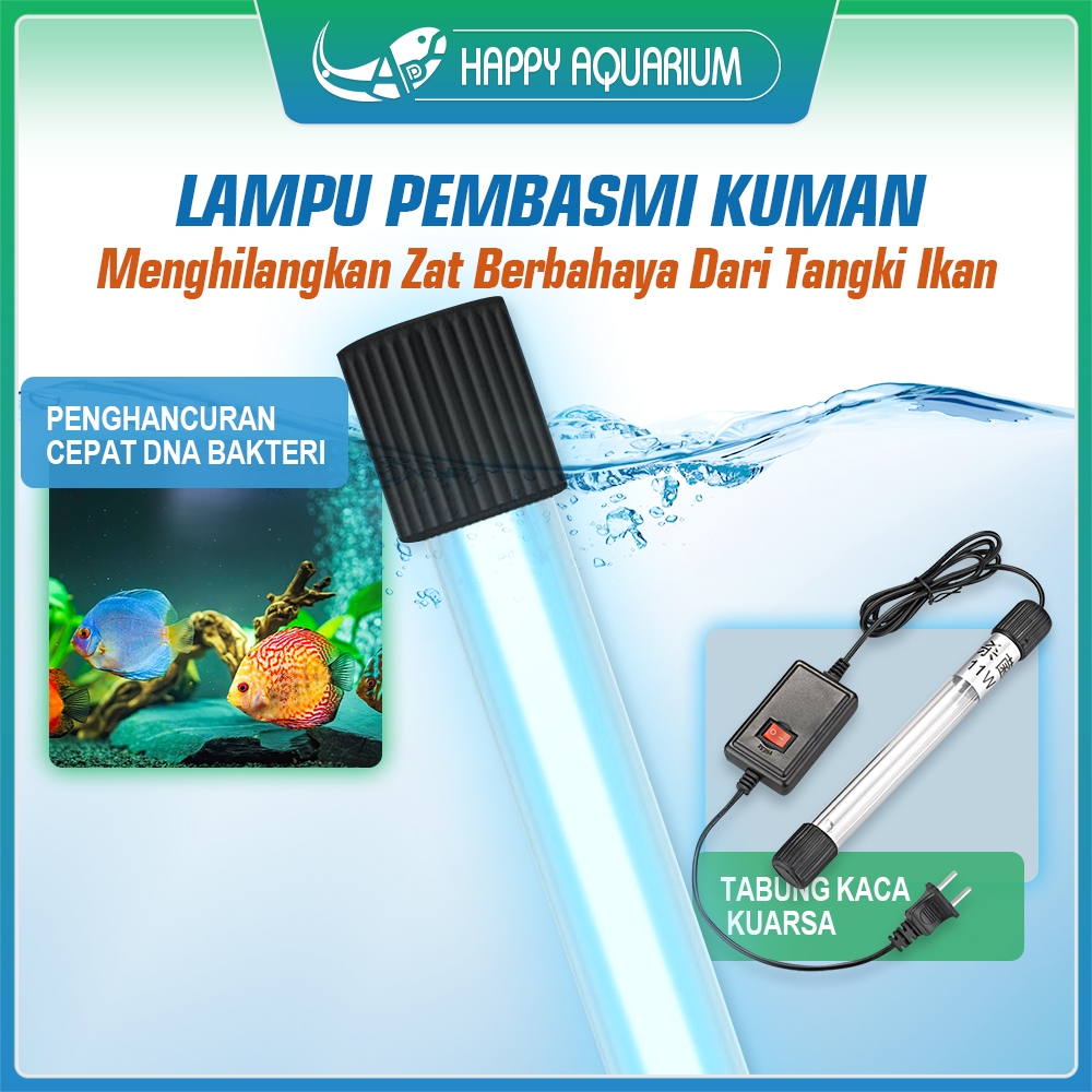 Lampu UV 3/7/13 watt Tangki Ikan UV Sterilisasi Lampu ultraviolet aquarium