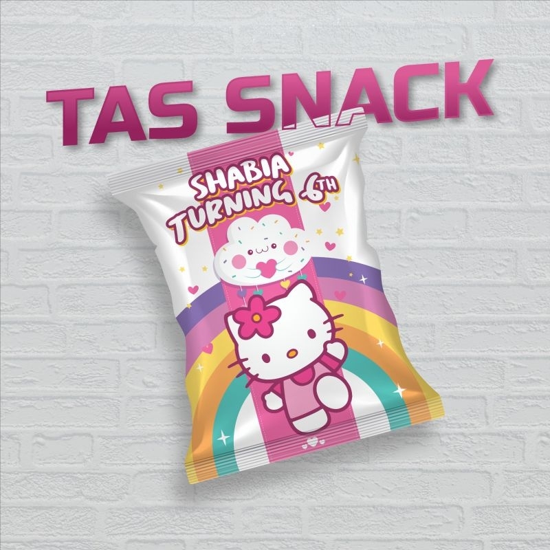 pouch snack tas ulang tahun anak kotak snack tas ultah custom desain