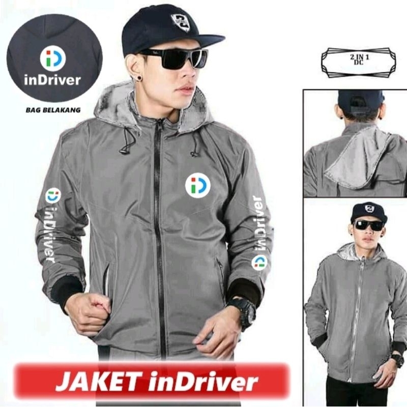 JAKET INDRIVER INDONESIA || JAKET PARASUT INDRIVER || JAKET INDRIVER BOLAK BALIK