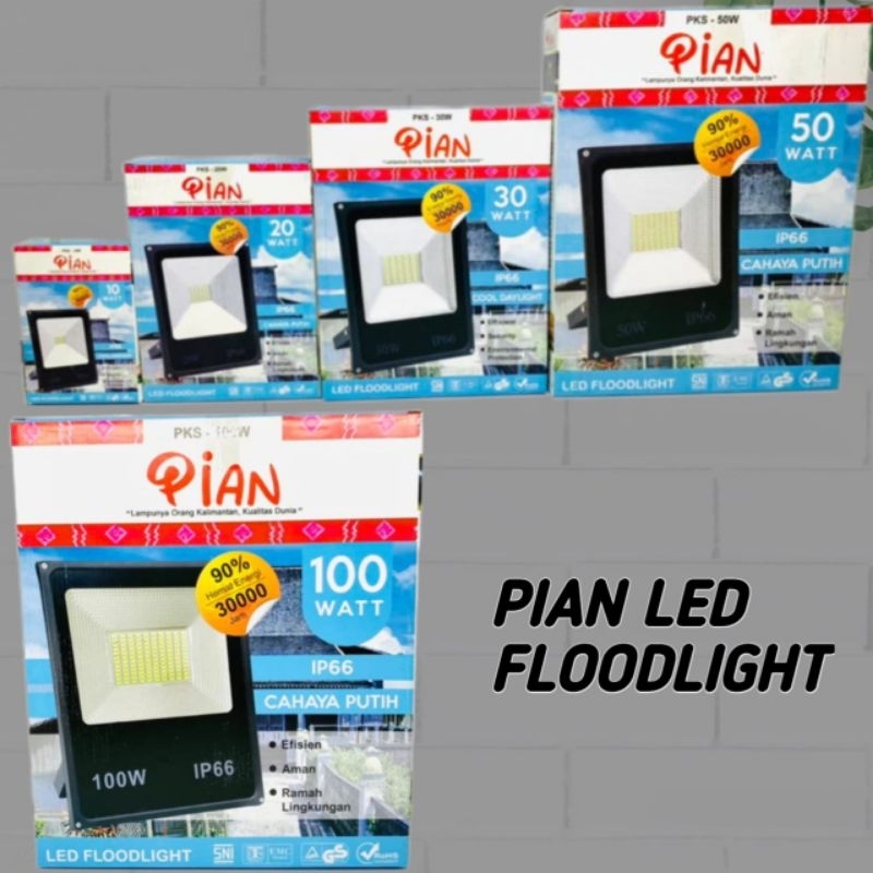 Pian Lampu Sorot Led Lampu Tembak/Lampu Sorot Taman Led 10 20 30 50 100 Watt Putih Ip66