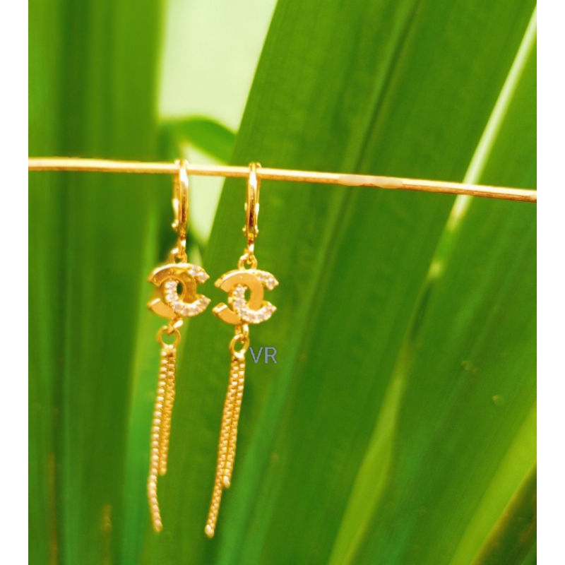 Anting titanium CN Asli #Anting wanita#perhiasan emas titanium