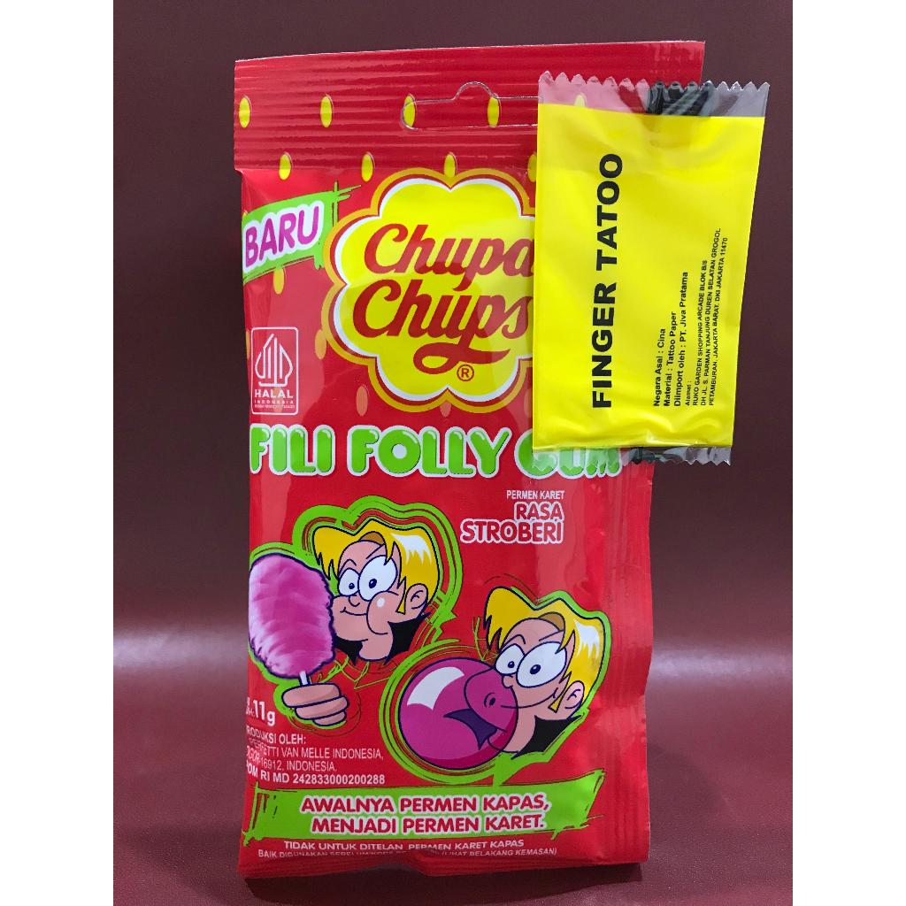 

Chupa Chups Fili Folly Gum 11G - Permen Chupa Rasa Jelly