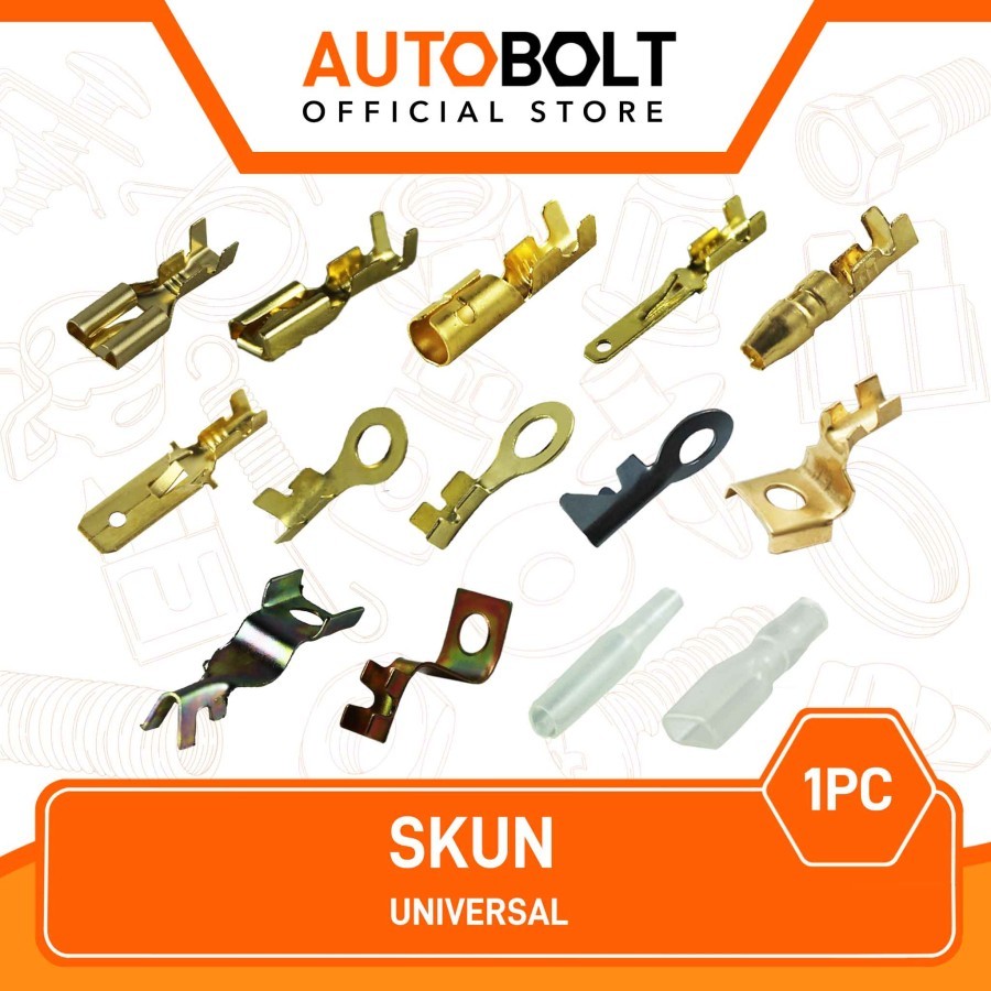 Skun Aki Bulat-Ring-Gepeng Universal Motor-Mobil Silver-Kuning Mini Jantan-Betina Karet-Kondom Sekun