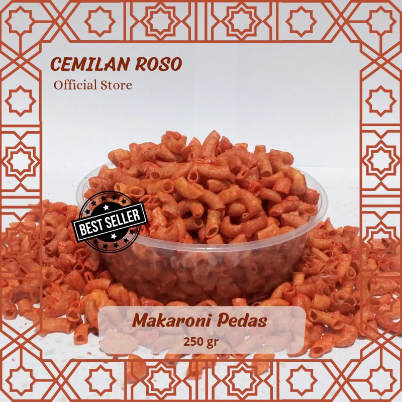 

Makaroni pedas, MacaroniNgehe, Makaroni Kecil 250 gr, 1/4 Kg. Tanpa Pengawet dan Pewarna Buatan
