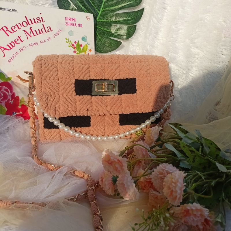 Tas DIY Plastik Canvas / Tas Pesta / Tas Daily