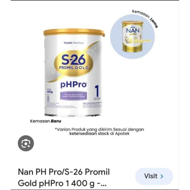 NESTLE NAN pH Pro 1 400 g - Susu Formula 0-6 bulan Kaleng 400g